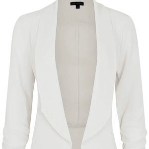 NWT white blazer/moto jacket